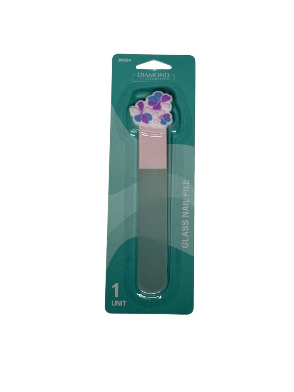 Diamond Cosmetics Floral Charm Glass Nail File New